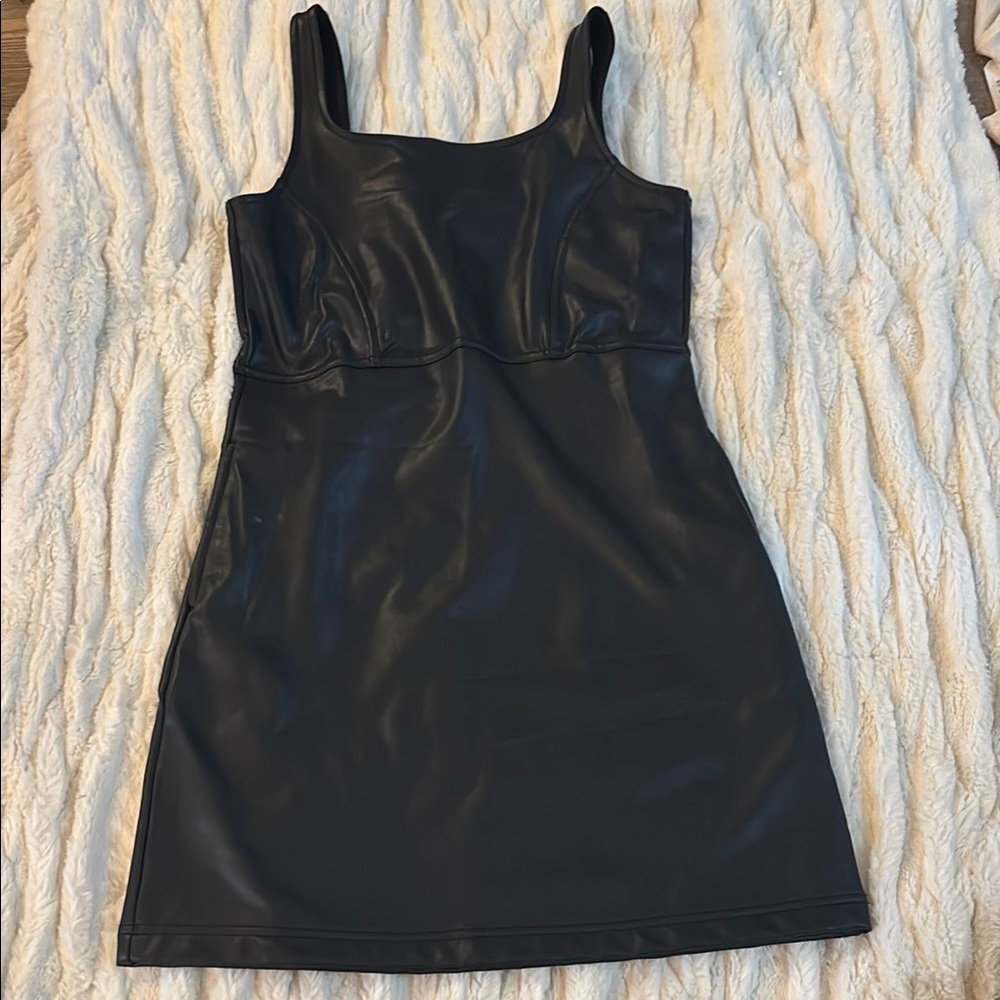 Abercrombie Kids Black leather Mini Dress